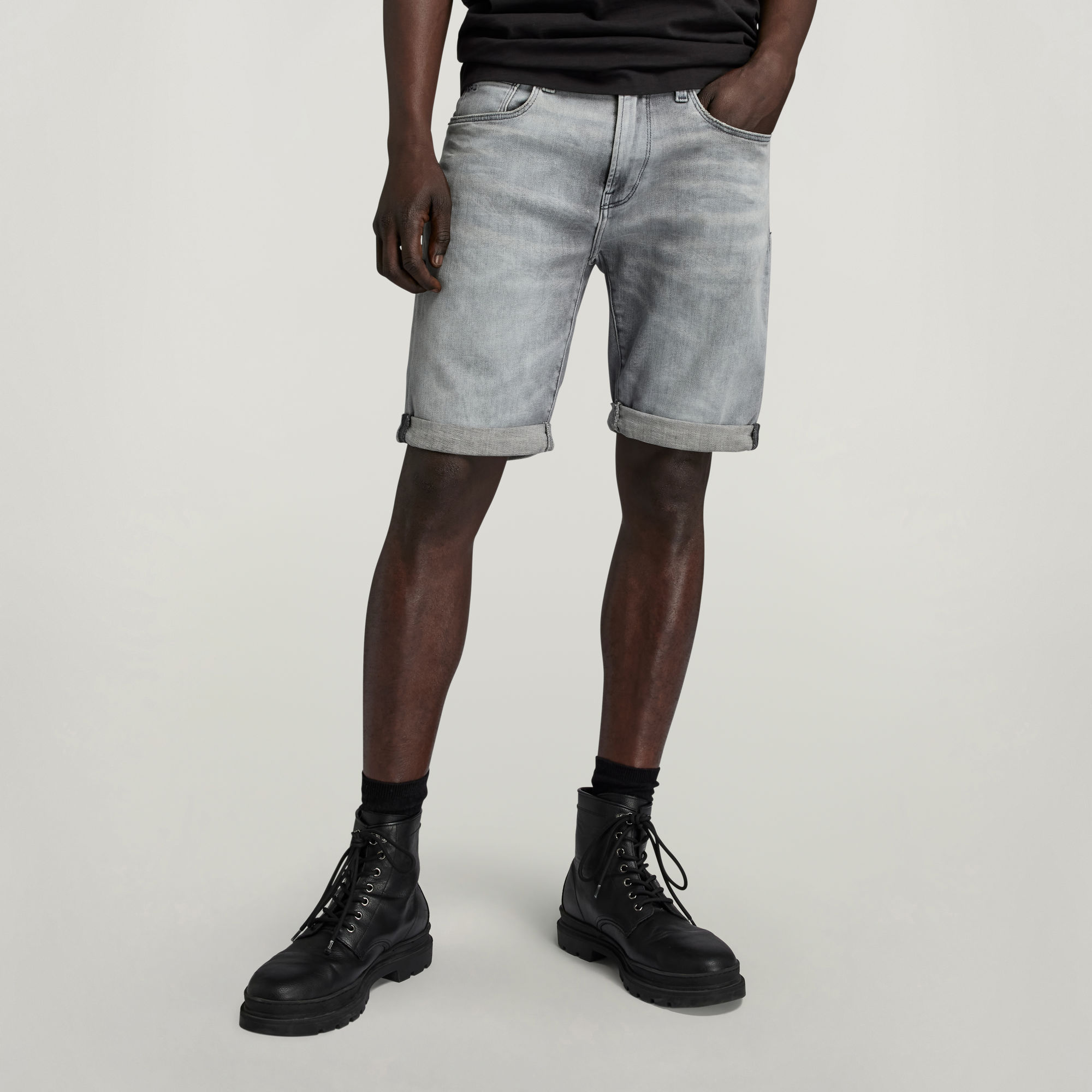 G-Star RAW 3301 Slim Denim Shorts - Grijs - Heren