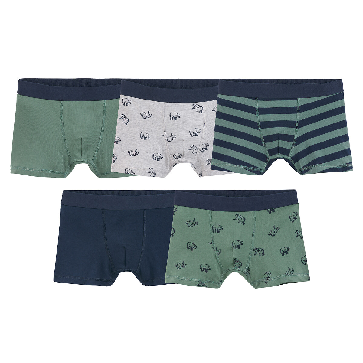 LA REDOUTE COLLECTIONS Set van 5 boxershorts