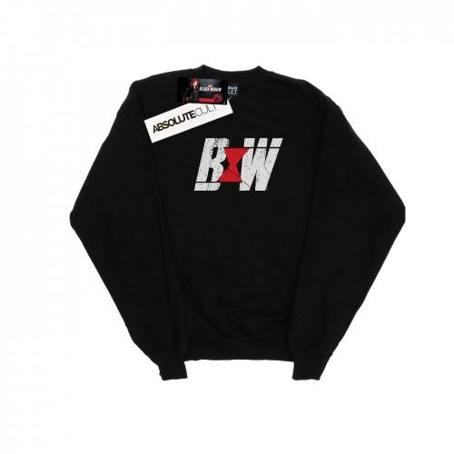 Marvel Boys Black Widow Movie Initial Logo Sweatshirt