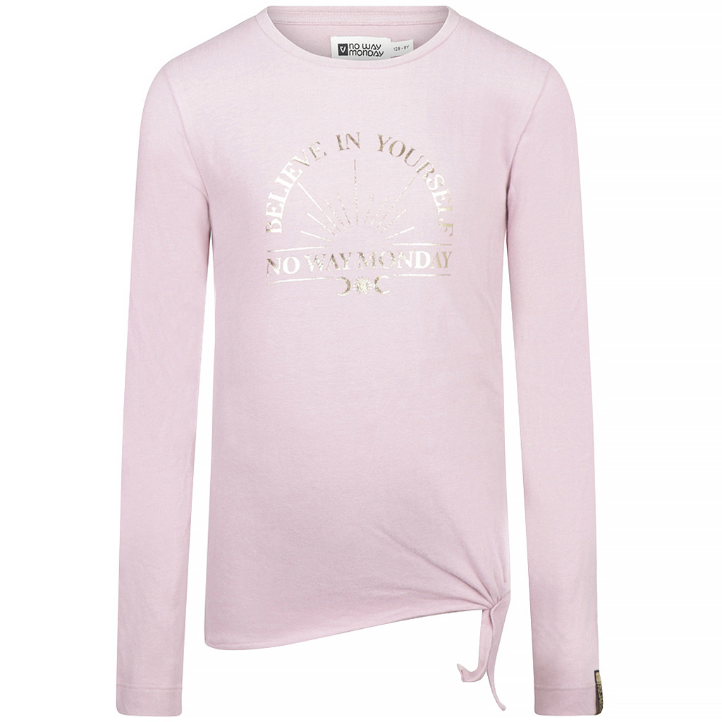 No Way Monday-collectie Longsleeve (light mauve)