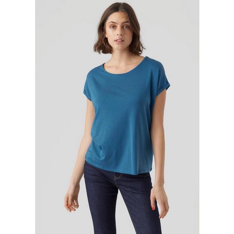 Vero Moda Shirt met ronde hals VMAVA PLAIN SS TOP GAJRS NOOS