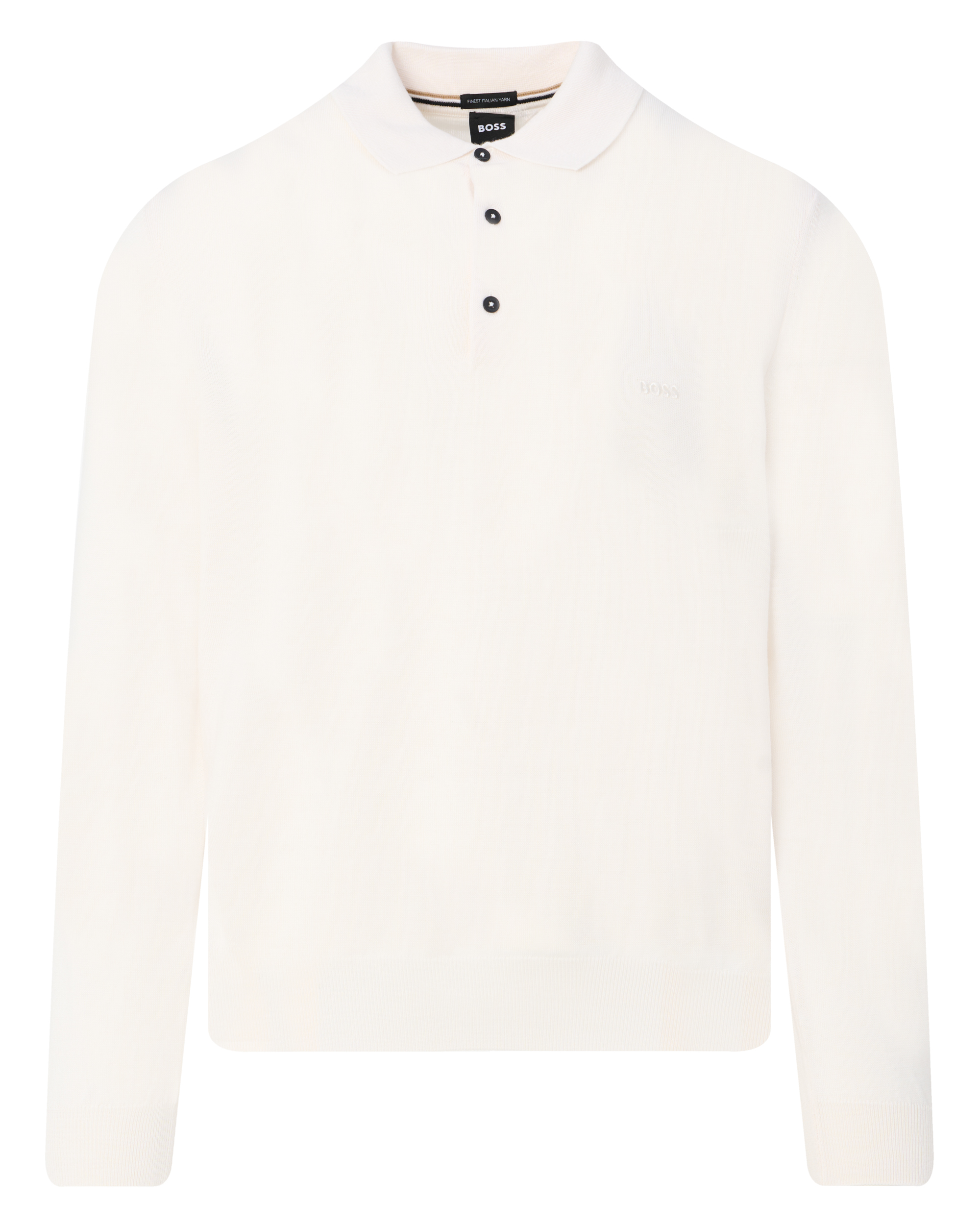 BOSS Bono Polo Pull Wool Ecru