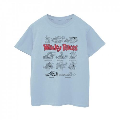 Wacky Races jongens auto line-up T-shirt