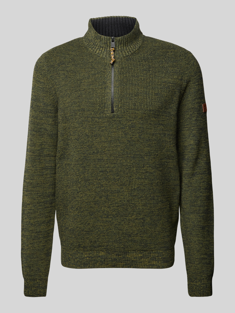 Camel active Gebreide pullover met ribboorden