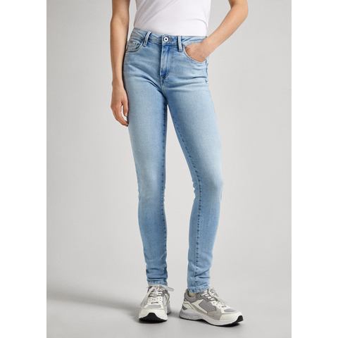 Pepe Jeans Skinny fit jeans in gebruikte look