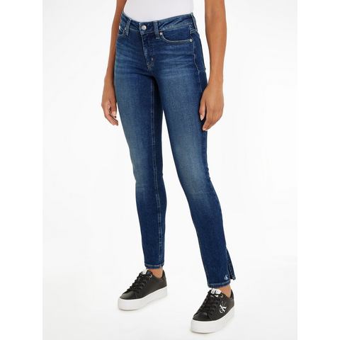 Calvin Klein Skinny fit jeans Mid rise skinny in een klassiek 5-pocketsmodel