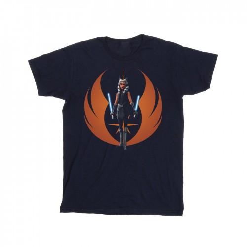 Star Wars Girls Clone Wars Ahsoka Rebel Pose Cotton T-Shirt