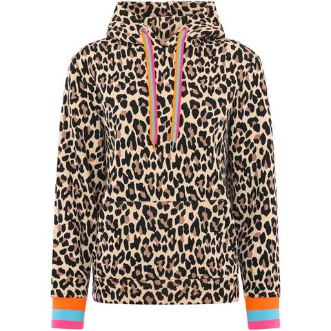 Zwillingsherz Hoodie Leo Allover Neon Kante