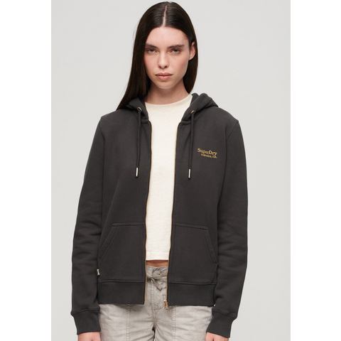 Superdry Capuchonsweatvest ESSENTIAL LOGO ZIP HOODIE