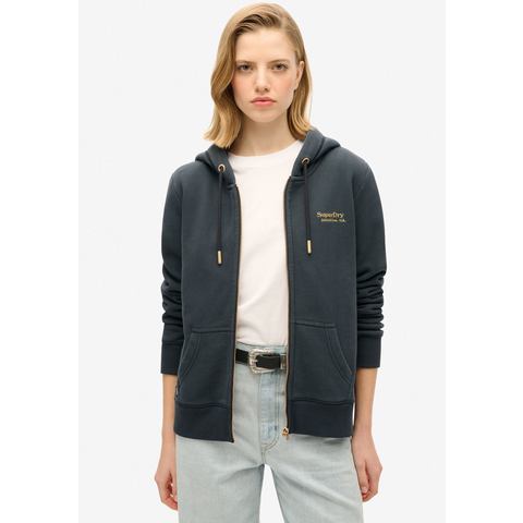 Superdry Capuchonsweatvest ESSENTIAL LOGO ZIP HOODIE