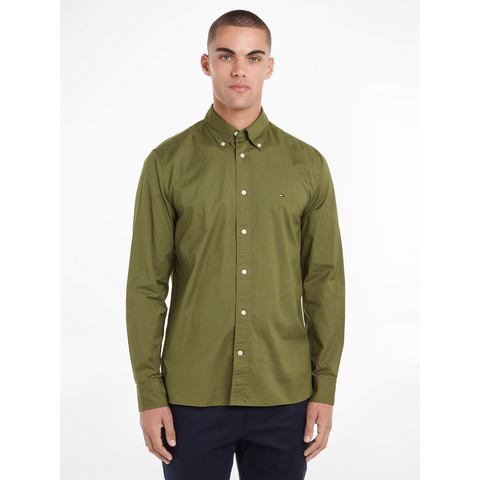 Tommy Hilfiger Overhemd met lange mouwen FLEX POPLIN RF SHIRT (1-delig)