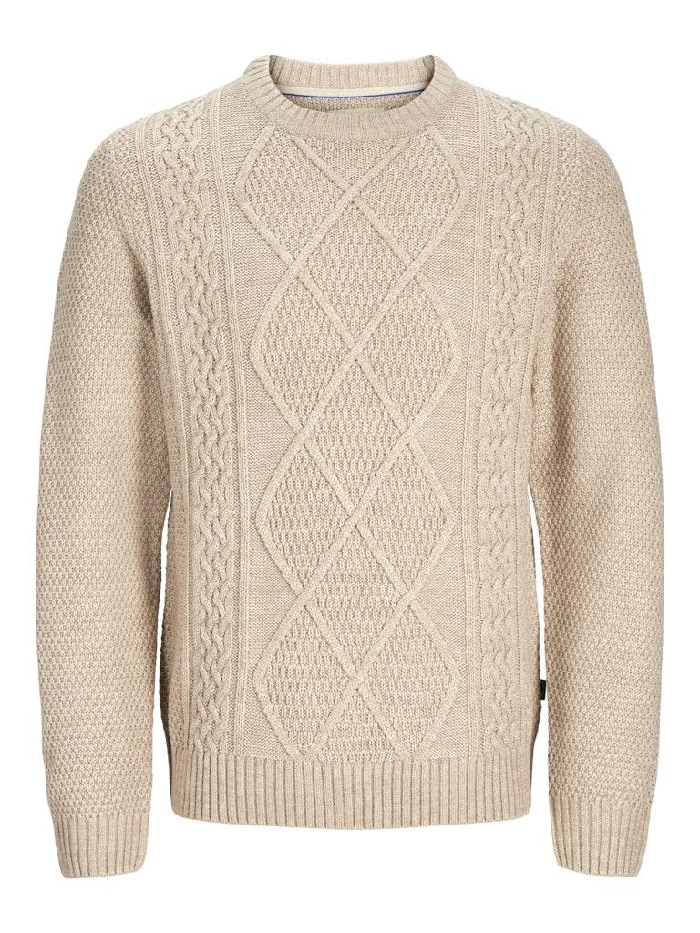 Jack and Jones Jprbludiogo Cable Knit Ln Styd Aw24