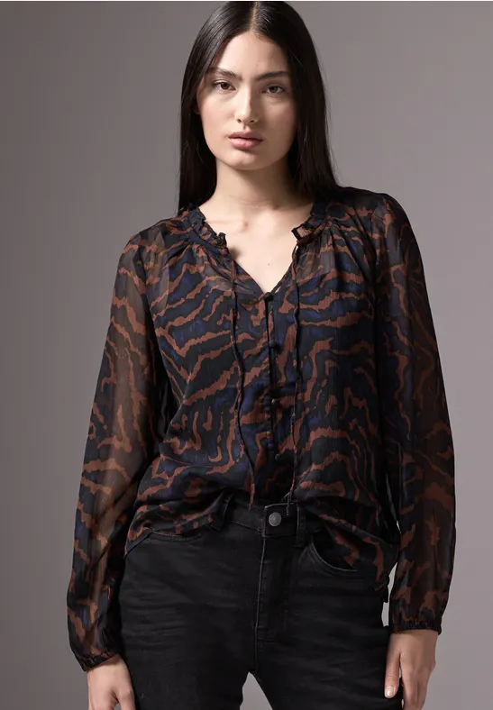 Street One Studio Bedrukte chiffon blouse