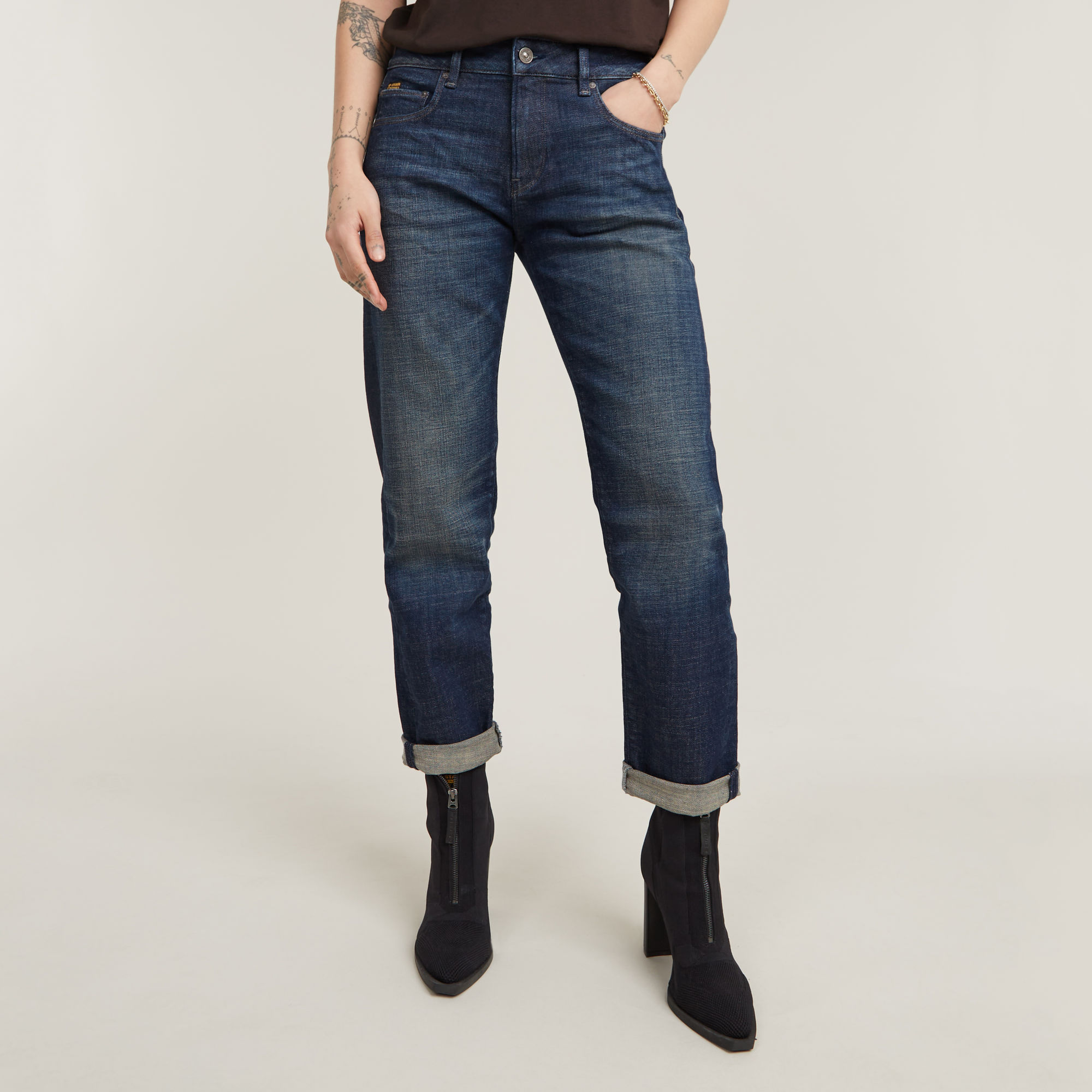 G-Star RAW Kate Boyfriend Jeans - Donkerblauw - Dames