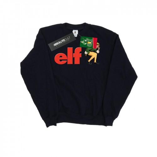 Elf meisjes gehurkt logo sweatshirt