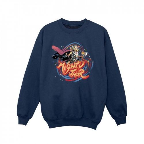 Marvel Girls Thor Love en Thunder Mighty Thor Swirl Sweatshirt