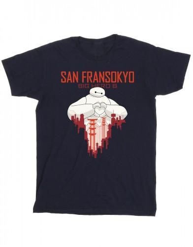 Disney meisjes Big Hero 6 Baymax San Fransokyo hart katoenen T-shirt