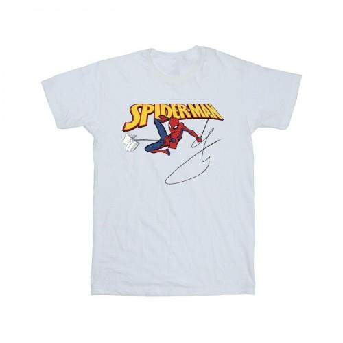 Marvel Girls Spider-Man met een katoenen T-shirt met boek