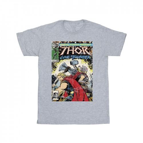 Marvel Girls Thor Love en Thunder Vintage poster katoenen T-shirt