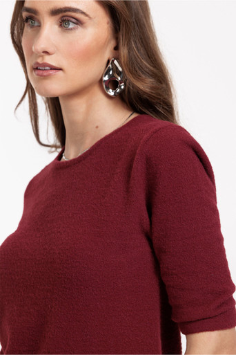 Studio Anneloes Felica soft pullover - merlot - 12027