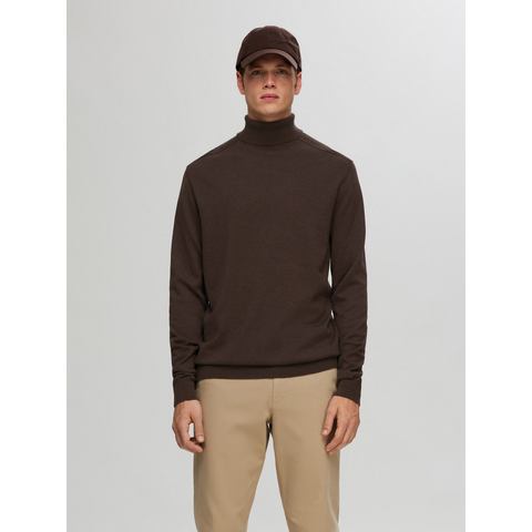 SELECTED HOMME Gebreide trui SLHBERG ROLL NECK NOOS