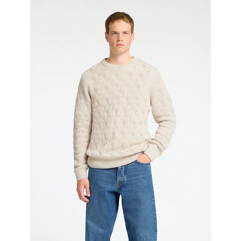 SELECTED HOMME Gebreide trui SLHCALLIS LS KNIT CABLE CREW NECK NOOS