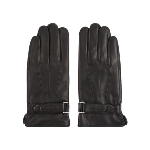 Calvin Klein Leren handschoenen LEATHER RIVET GLOVES met een logo-opschrift