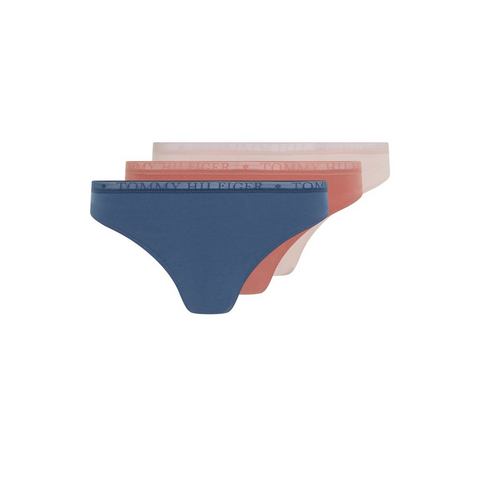 Tommy Hilfiger Underwear Slip LACE 3P THONG (EXT SIZES) met tommy hilfiger logoband (Set van 3)