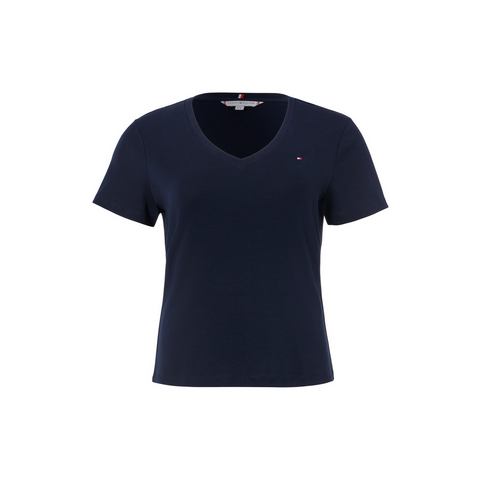 Tommy Hilfiger Curve Shirt met V-hals CRV SLIM CODY V-NK SS