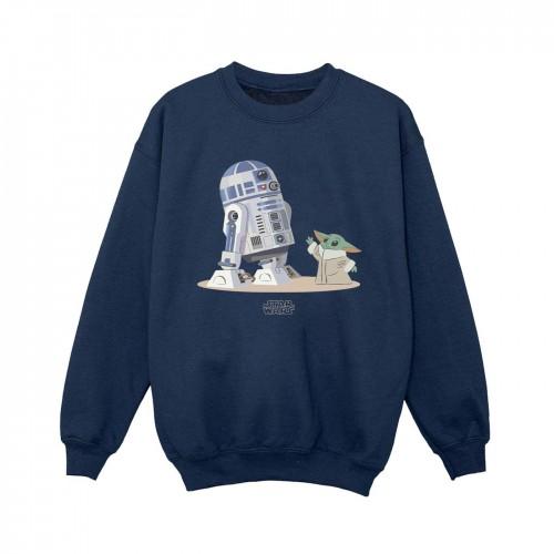 Star Wars Boys The Mandalorian R2D2 And Grogu Sweatshirt