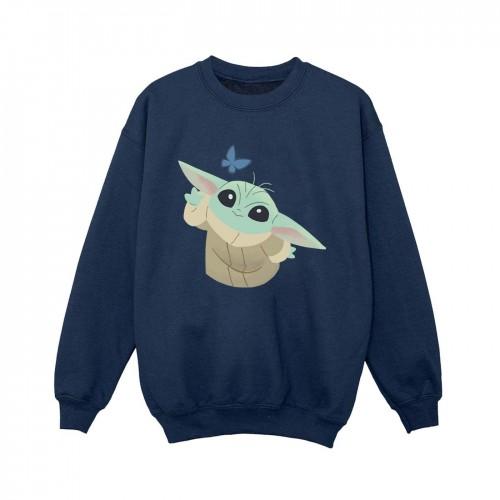 Star Wars Boys The Mandalorian Butterfly Catching Sweatshirt