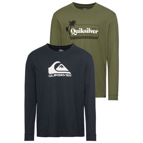 Quiksilver Shirt met lange mouwen (2-delig, Set van 2)