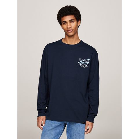 Tommy Jeans Plus Longsleeve TJM REG SPRAY TEE LS EXT