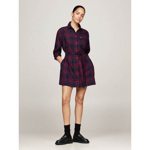 Tommy Jeans Curve Jurk met overhemdkraag TJW CHECK SHIRT DRESS EXT