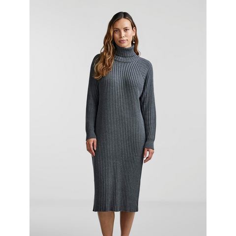 Y.A.S Gebreide jurk YASMAVI KNIT MIDI ROLLNECK DRESS