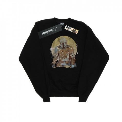 Star Wars Heren The Mandalorian Distressed Warrior Sweatshirt