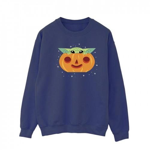 Star Wars Mens The Mandalorian Grogu Pumpkin Sweatshirt