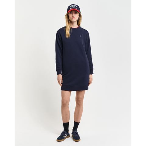 Gant Sweatjurk SHIELD C-NECK SWEAT DRESS