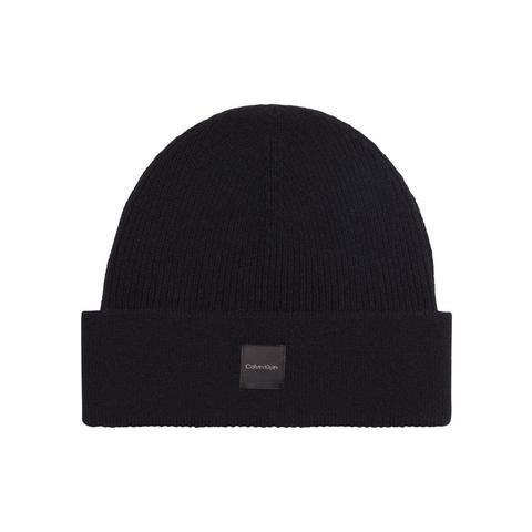 Calvin Klein Beanie CASHMERE CHUNKY OPEN RIB BEANIE