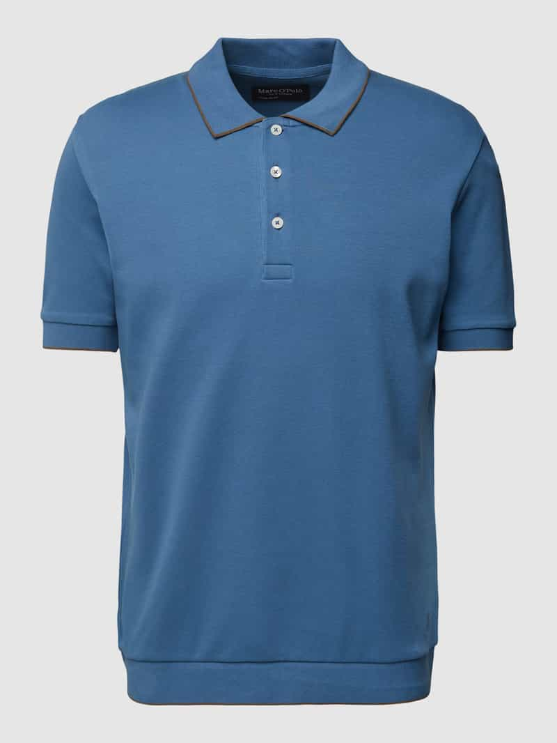 Marc O'Polo Regular fit poloshirt met contraststrepen