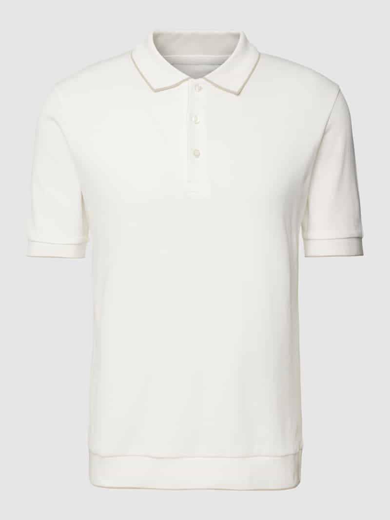 Marc O'Polo Regular fit poloshirt met contraststrepen