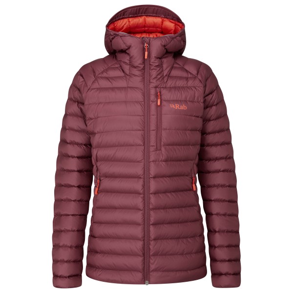 Rab  Women's Microlight Alpine Long Jacket - Donsjack, rood/purper