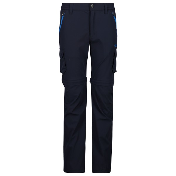 CMP  Boy's Zip Off Pant 4-Way Stretch - Trekkingbroek, blauw/zwart