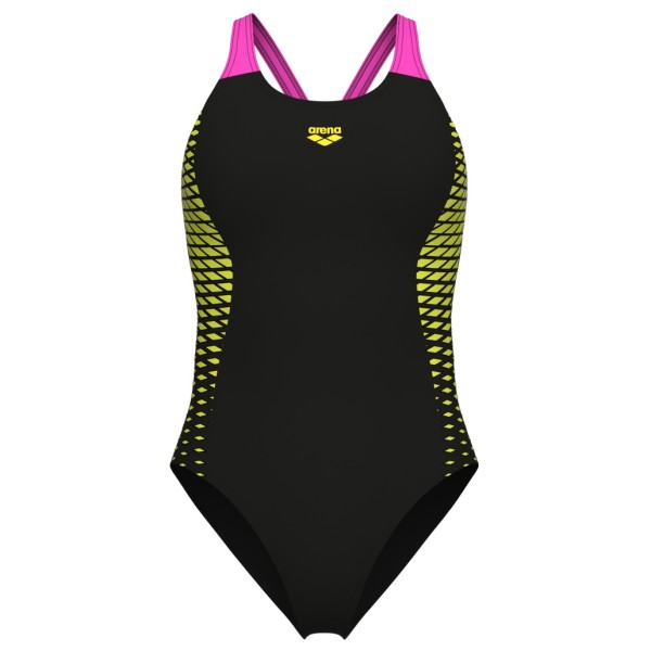 Arena  Women's Openings Swimsuit V Back - Badpak, zwart