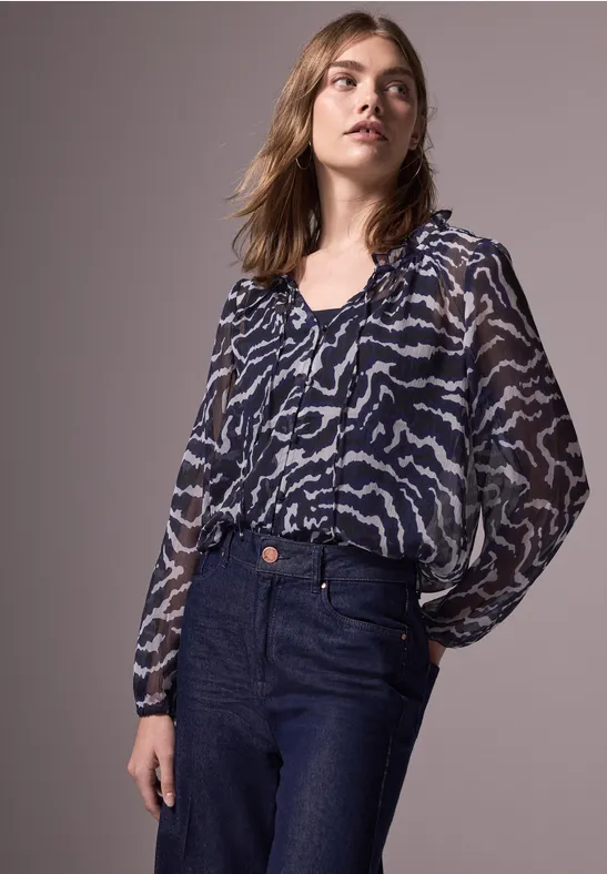 Street One Studio Bedrukte chiffon blouse