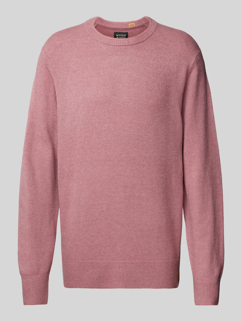 Scotch & Soda Regular fit gebreide pullover met ronde hals