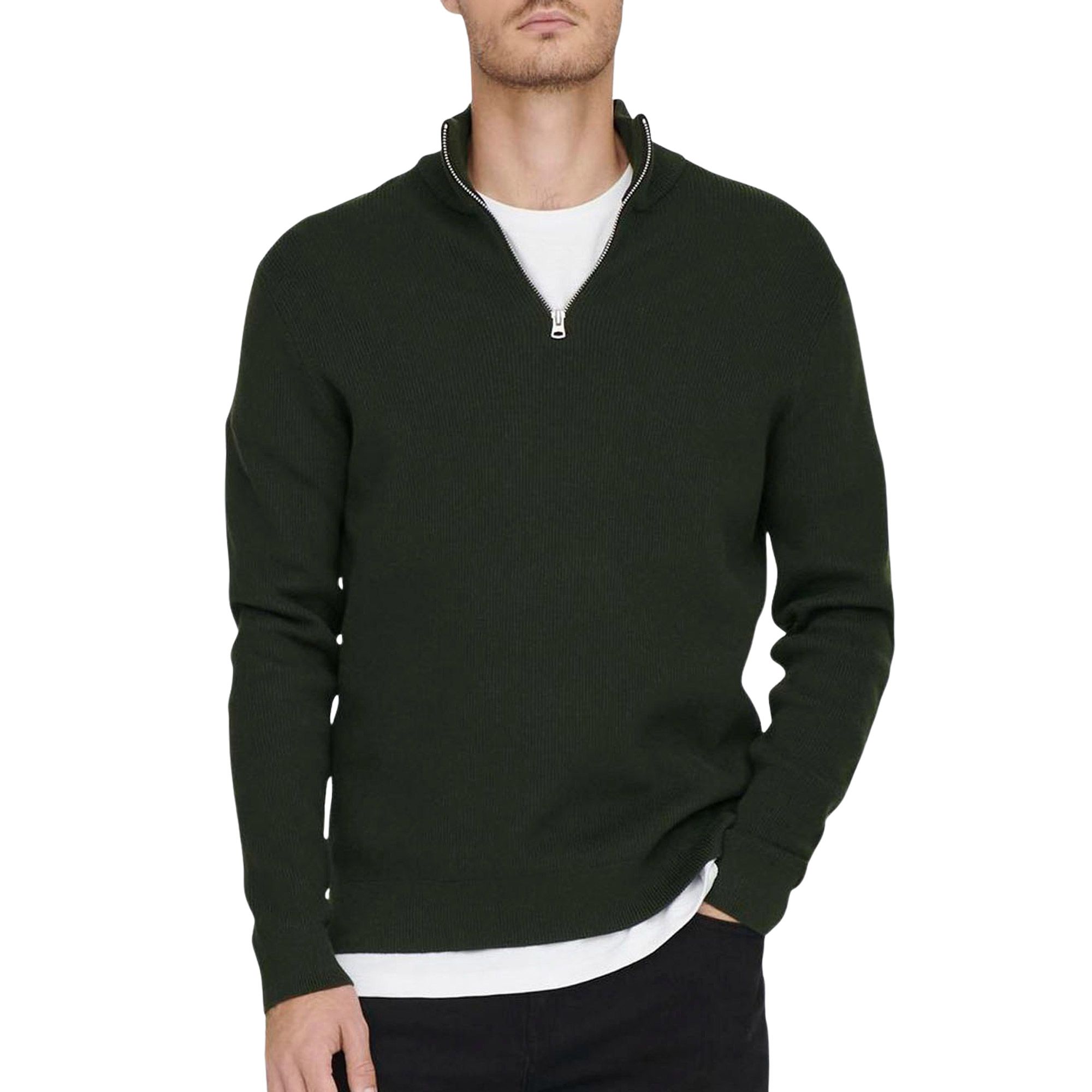 Only &ons Phil Half Zip Trui Heren