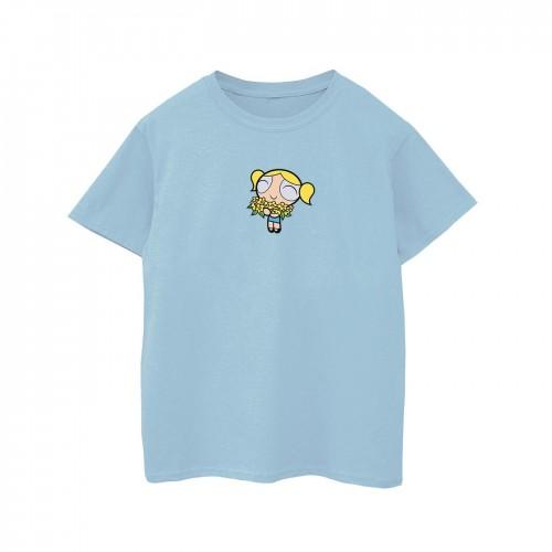 Pertemba FR - Apparel Het Powerpuff Girls Girls Bubbles Flower katoenen T-shirt