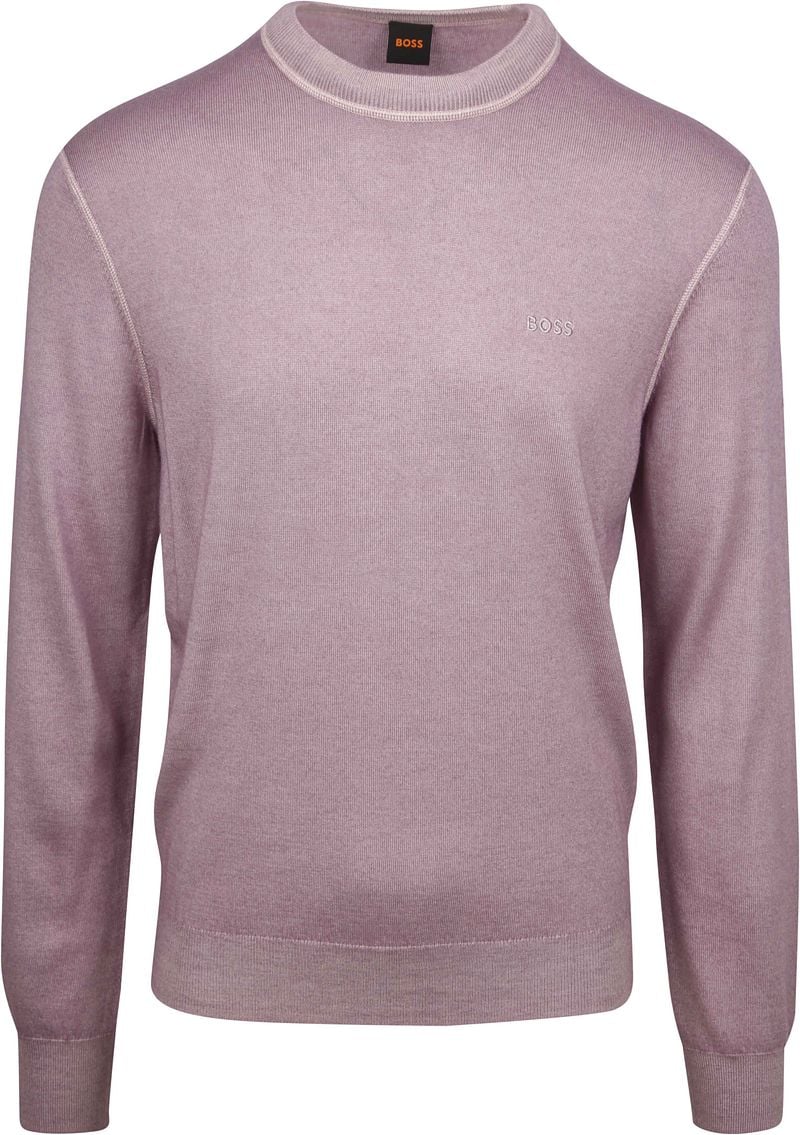 BOSS Pullover Astefano Wolle Lila