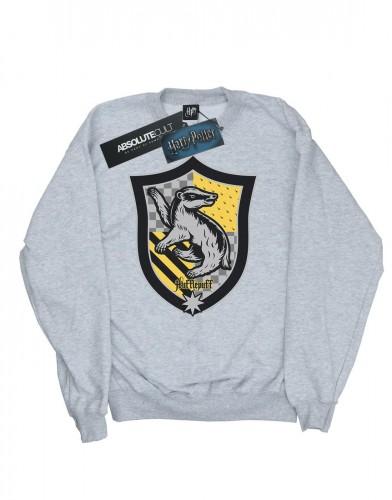 Harry Potter Heren Huffelpuf Crest plat katoenen sweatshirt